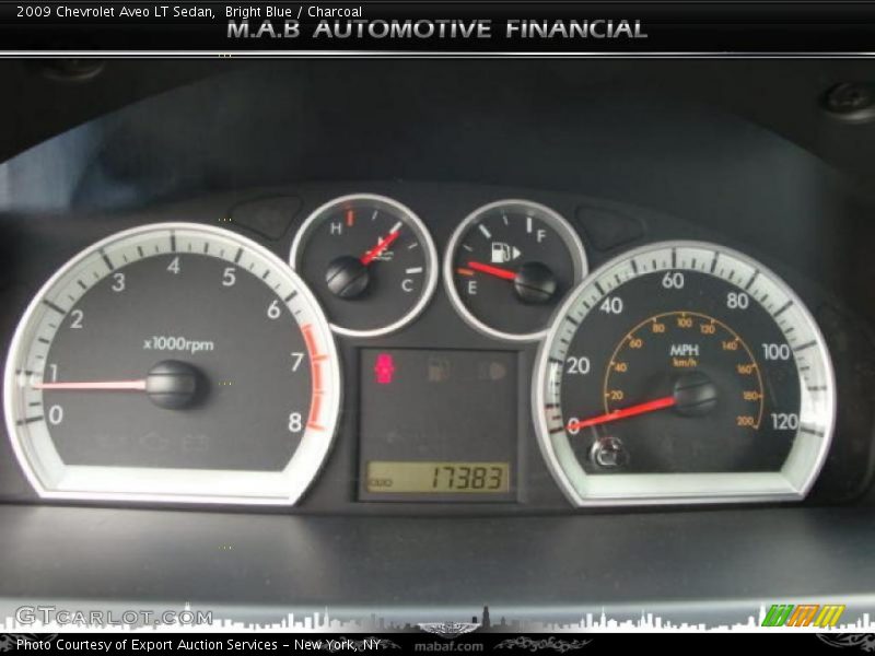 Bright Blue / Charcoal 2009 Chevrolet Aveo LT Sedan