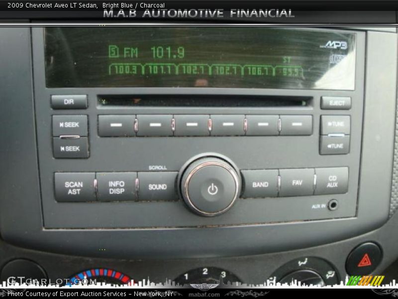 Bright Blue / Charcoal 2009 Chevrolet Aveo LT Sedan