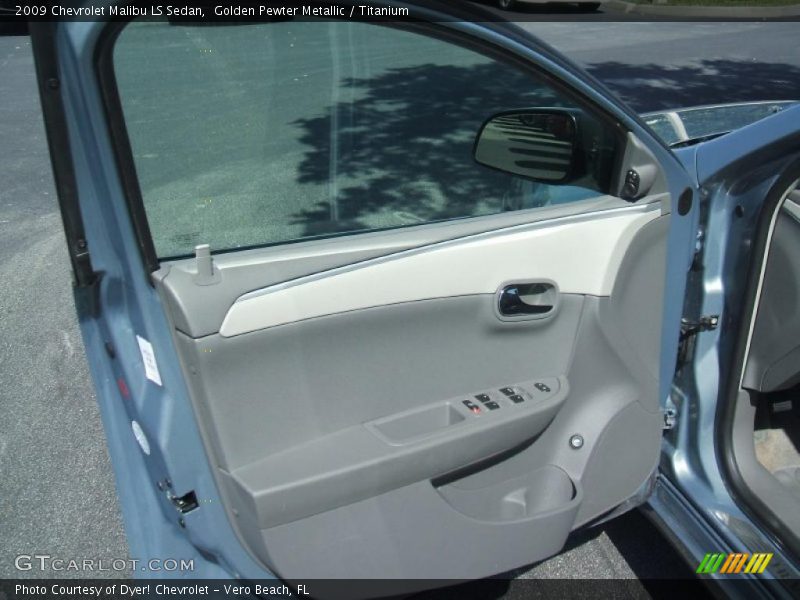 Golden Pewter Metallic / Titanium 2009 Chevrolet Malibu LS Sedan
