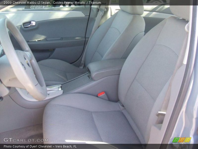 Golden Pewter Metallic / Titanium 2009 Chevrolet Malibu LS Sedan