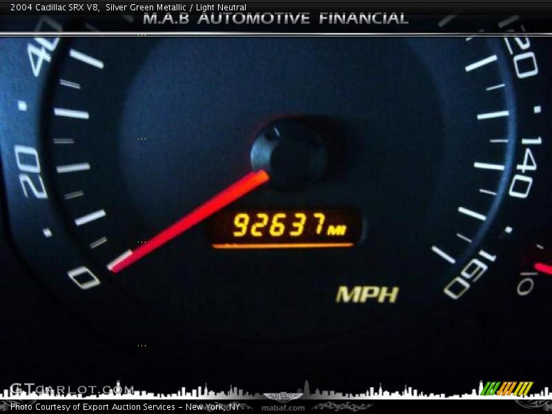Silver Green Metallic / Light Neutral 2004 Cadillac SRX V8