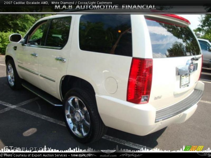 White Diamond / Cocoa/Light Cashmere 2007 Cadillac Escalade AWD