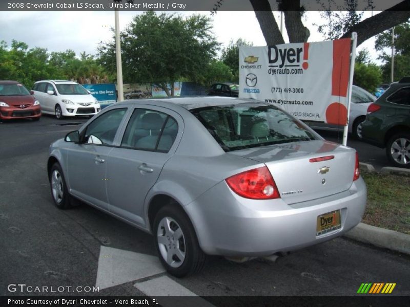 Ultra Silver Metallic / Gray 2008 Chevrolet Cobalt LS Sedan