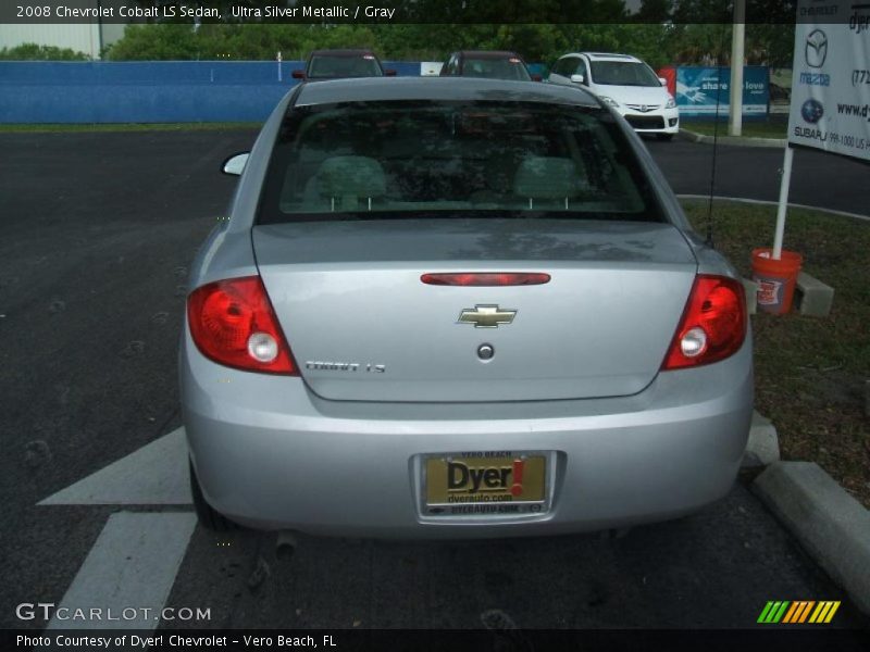 Ultra Silver Metallic / Gray 2008 Chevrolet Cobalt LS Sedan