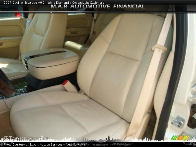 White Diamond / Cocoa/Light Cashmere 2007 Cadillac Escalade AWD