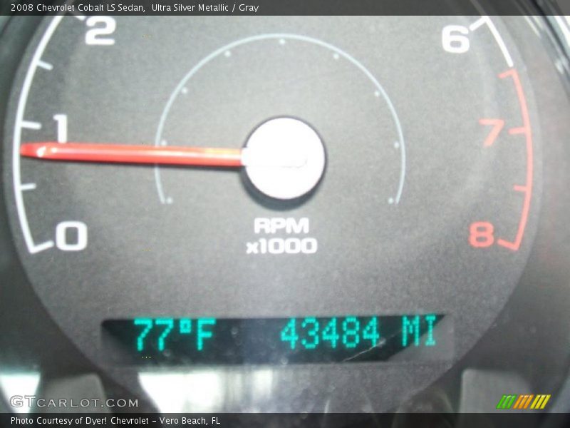 Ultra Silver Metallic / Gray 2008 Chevrolet Cobalt LS Sedan
