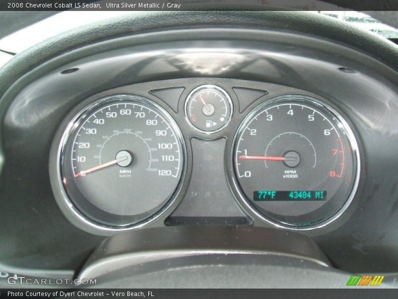 Ultra Silver Metallic / Gray 2008 Chevrolet Cobalt LS Sedan