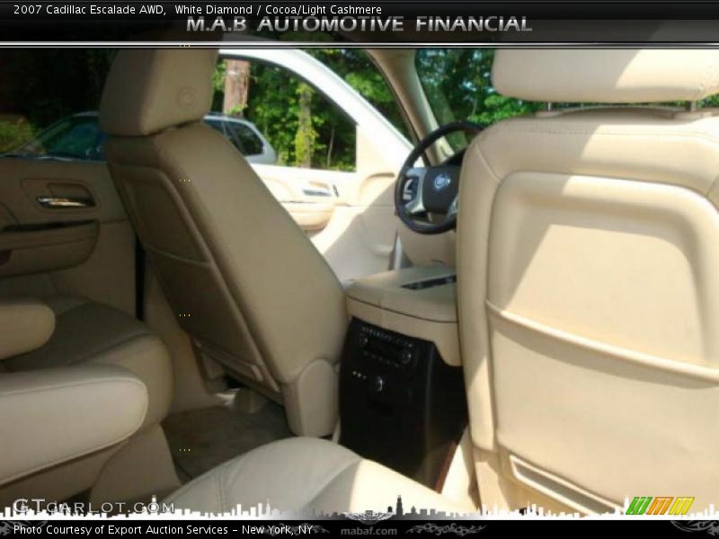 White Diamond / Cocoa/Light Cashmere 2007 Cadillac Escalade AWD