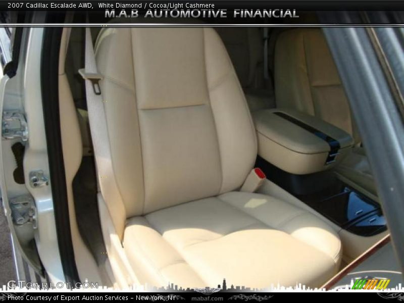 White Diamond / Cocoa/Light Cashmere 2007 Cadillac Escalade AWD
