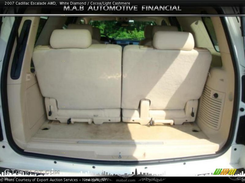 White Diamond / Cocoa/Light Cashmere 2007 Cadillac Escalade AWD