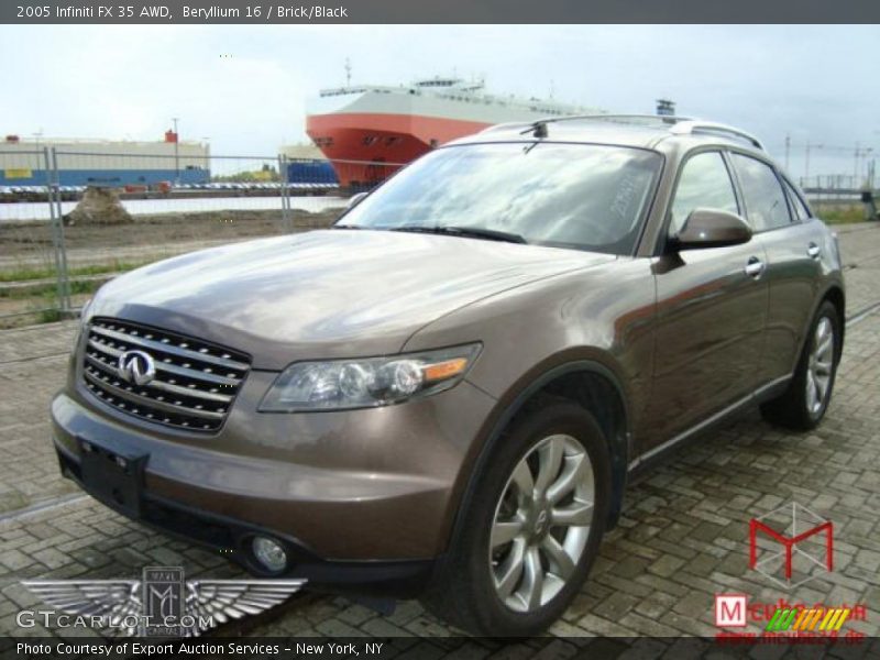 Beryllium 16 / Brick/Black 2005 Infiniti FX 35 AWD