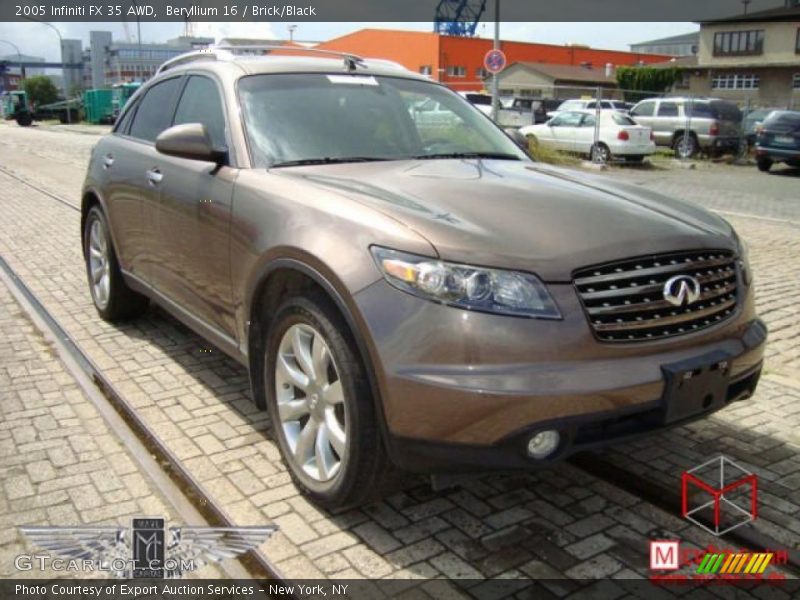 Beryllium 16 / Brick/Black 2005 Infiniti FX 35 AWD