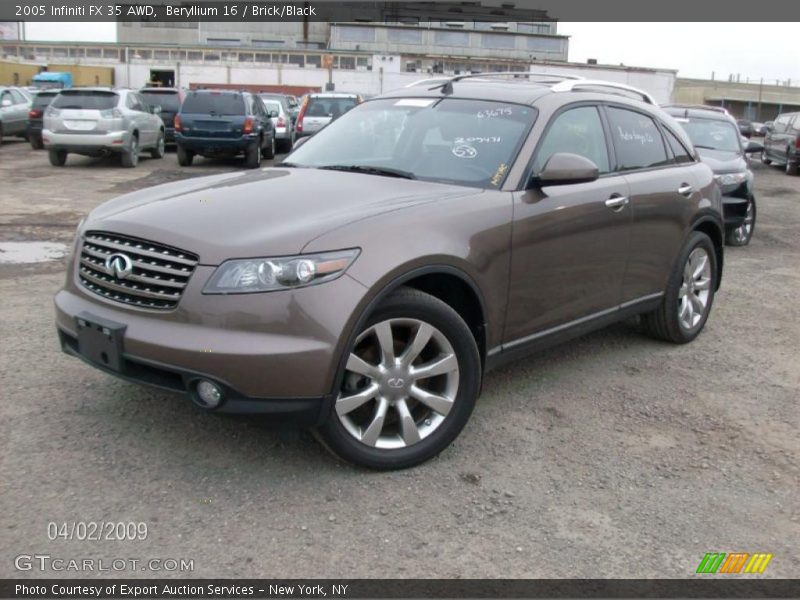 Beryllium 16 / Brick/Black 2005 Infiniti FX 35 AWD