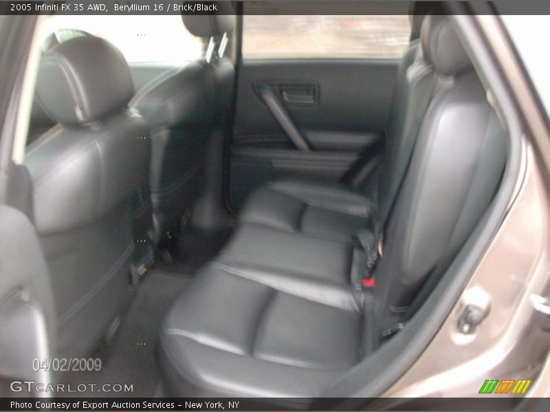Beryllium 16 / Brick/Black 2005 Infiniti FX 35 AWD