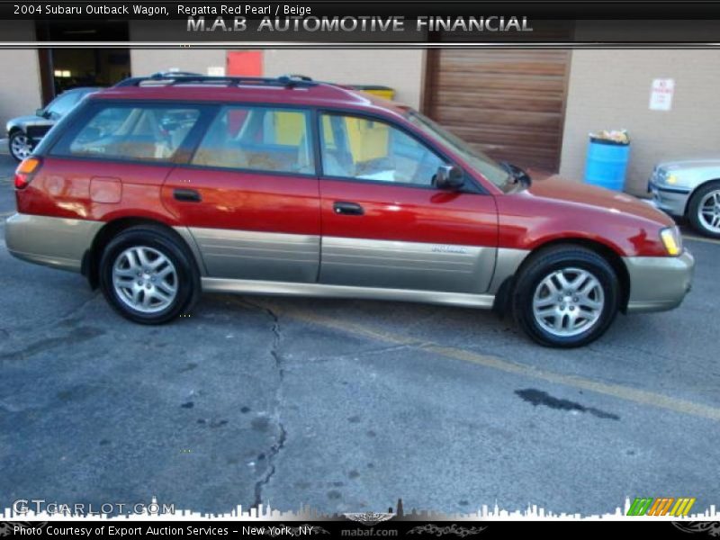 Regatta Red Pearl / Beige 2004 Subaru Outback Wagon