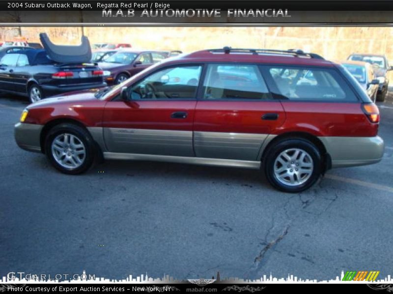 Regatta Red Pearl / Beige 2004 Subaru Outback Wagon