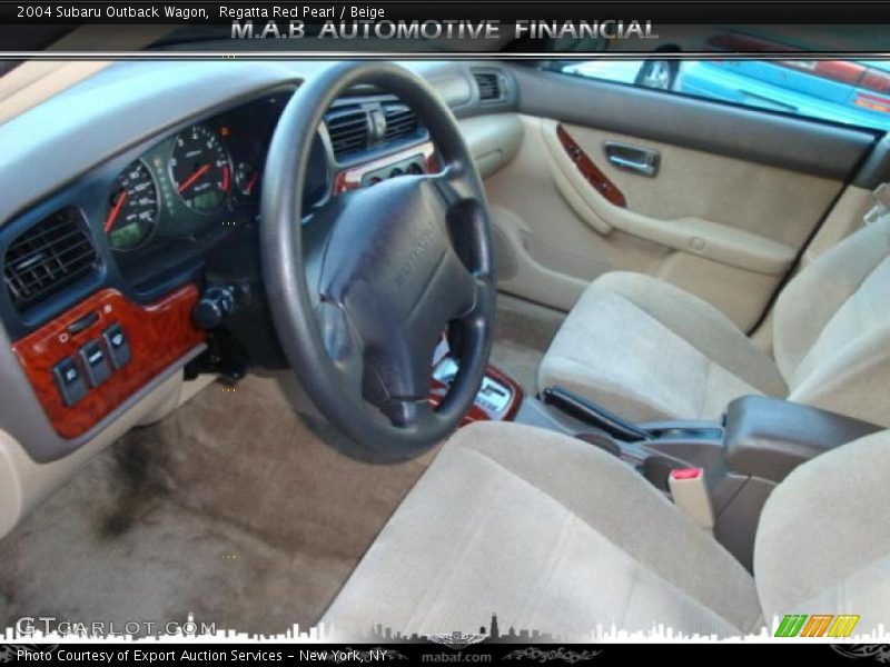 Regatta Red Pearl / Beige 2004 Subaru Outback Wagon