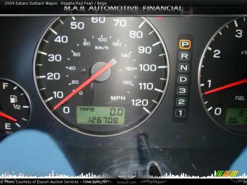 Regatta Red Pearl / Beige 2004 Subaru Outback Wagon
