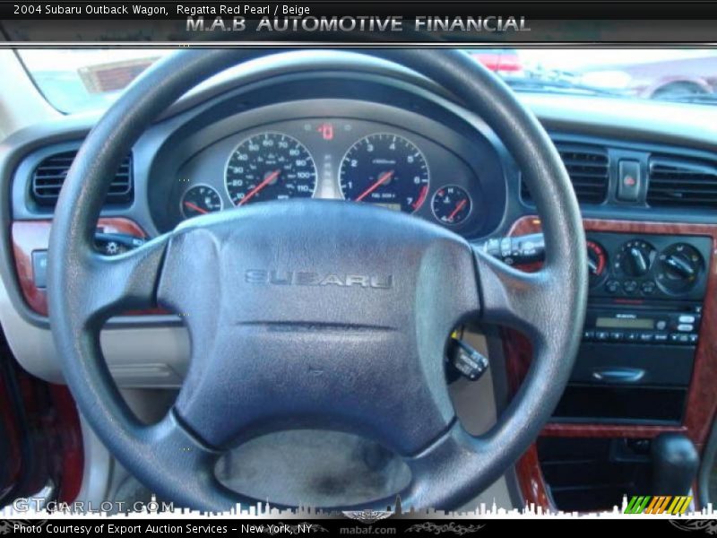 Regatta Red Pearl / Beige 2004 Subaru Outback Wagon