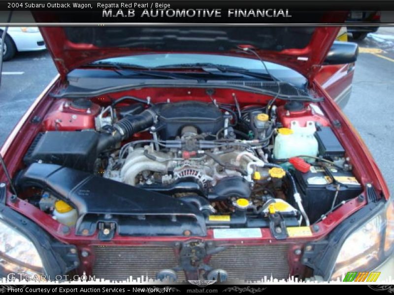 Regatta Red Pearl / Beige 2004 Subaru Outback Wagon