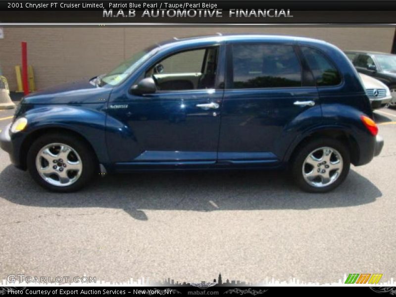 Patriot Blue Pearl / Taupe/Pearl Beige 2001 Chrysler PT Cruiser Limited