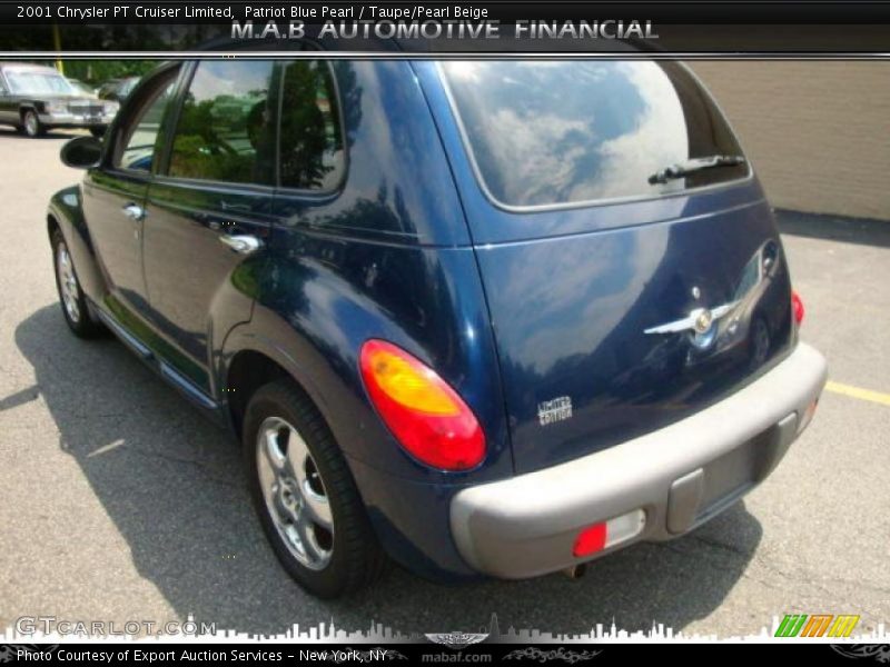 Patriot Blue Pearl / Taupe/Pearl Beige 2001 Chrysler PT Cruiser Limited