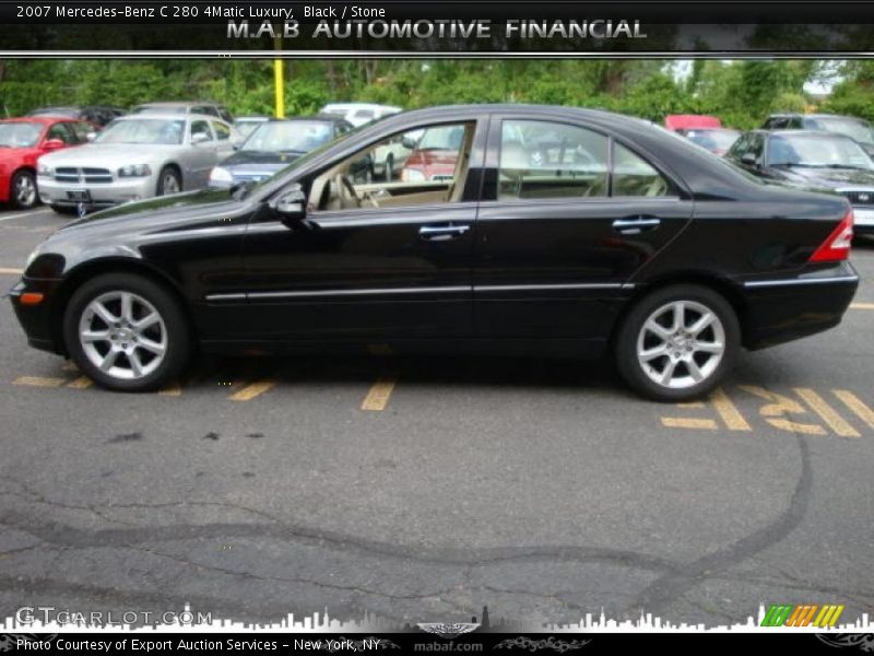 Black / Stone 2007 Mercedes-Benz C 280 4Matic Luxury