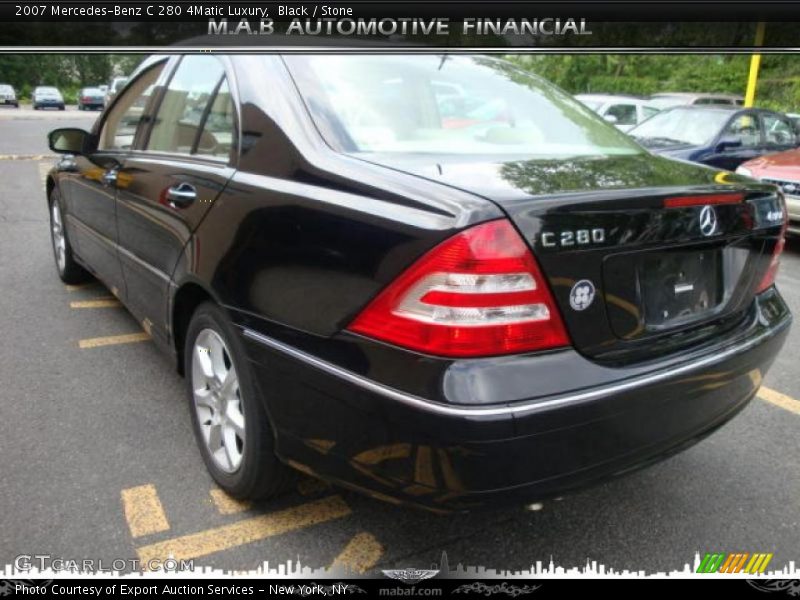 Black / Stone 2007 Mercedes-Benz C 280 4Matic Luxury