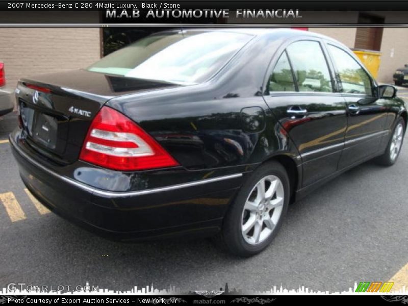 Black / Stone 2007 Mercedes-Benz C 280 4Matic Luxury