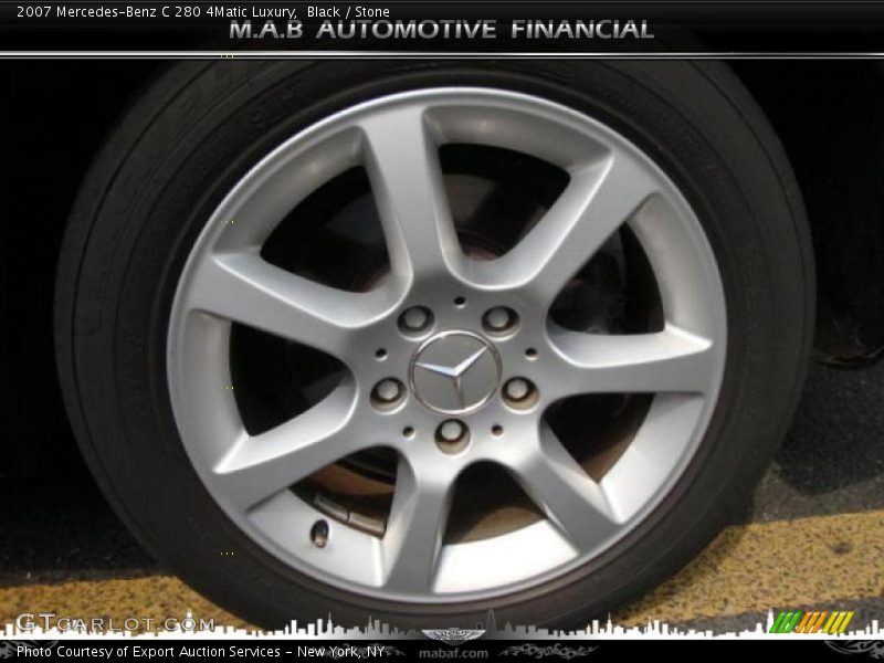 Black / Stone 2007 Mercedes-Benz C 280 4Matic Luxury