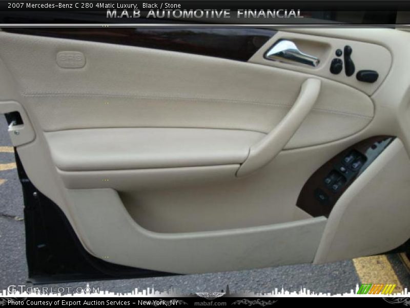 Black / Stone 2007 Mercedes-Benz C 280 4Matic Luxury