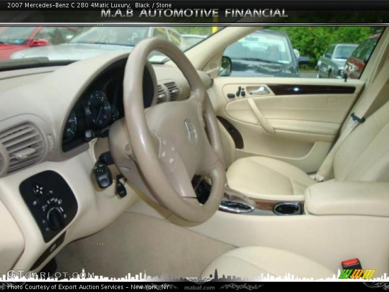 Black / Stone 2007 Mercedes-Benz C 280 4Matic Luxury