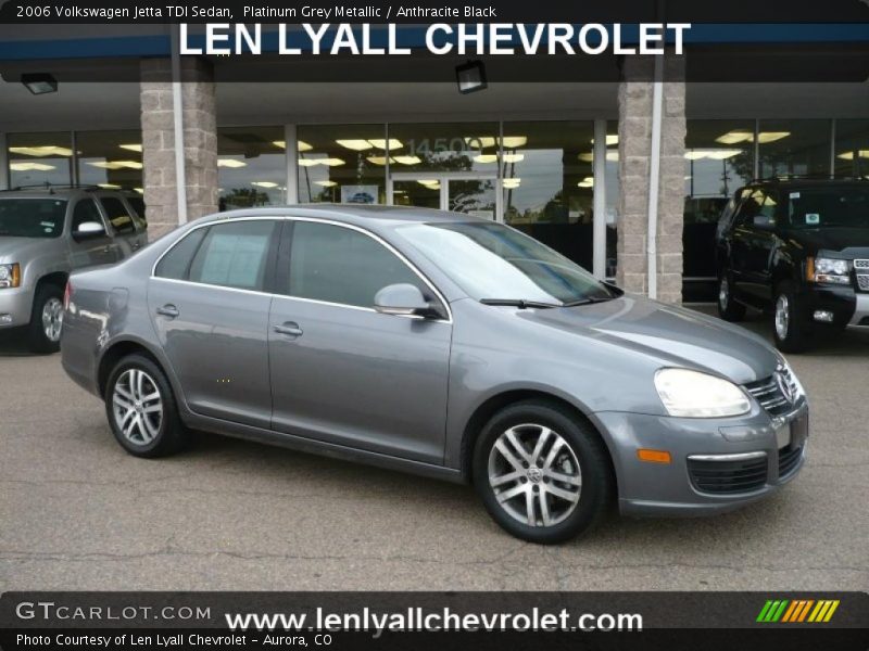 Platinum Grey Metallic / Anthracite Black 2006 Volkswagen Jetta TDI Sedan