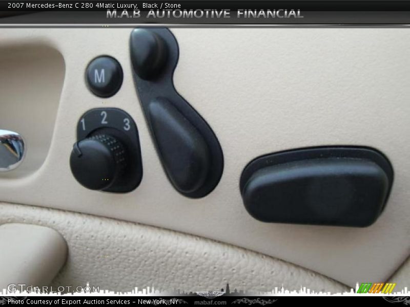 Black / Stone 2007 Mercedes-Benz C 280 4Matic Luxury