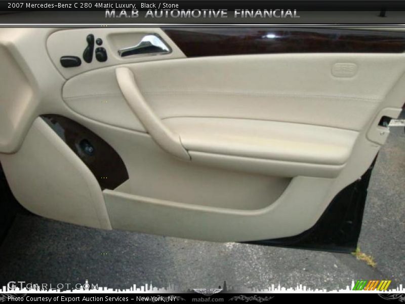 Black / Stone 2007 Mercedes-Benz C 280 4Matic Luxury