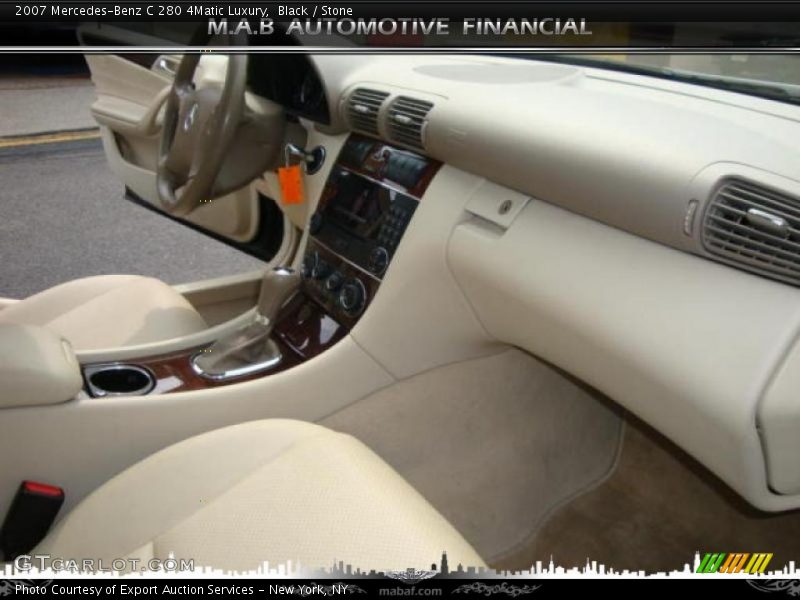 Black / Stone 2007 Mercedes-Benz C 280 4Matic Luxury