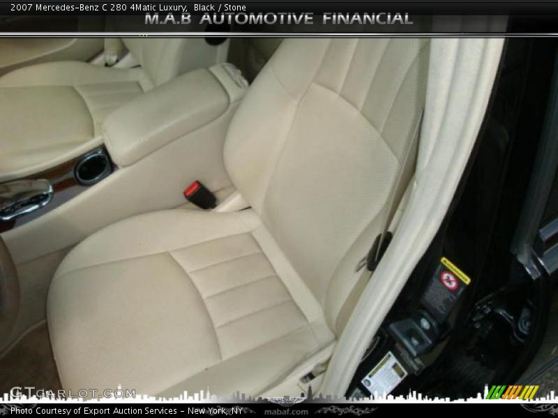 Black / Stone 2007 Mercedes-Benz C 280 4Matic Luxury