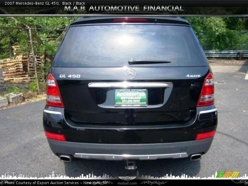 Black / Black 2007 Mercedes-Benz GL 450
