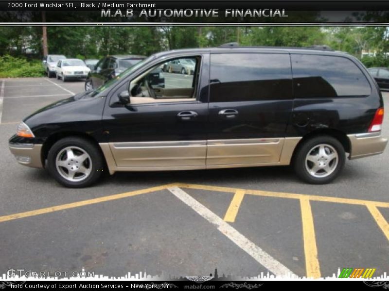 Black / Medium Parchment 2000 Ford Windstar SEL