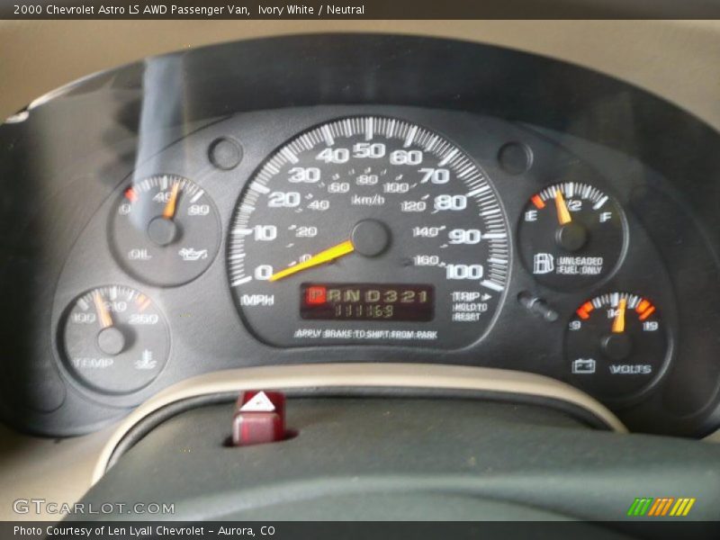 Ivory White / Neutral 2000 Chevrolet Astro LS AWD Passenger Van
