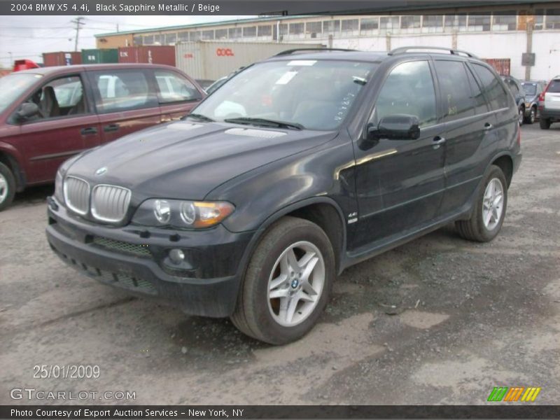 Black Sapphire Metallic / Beige 2004 BMW X5 4.4i