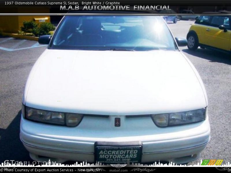 Bright White / Graphite 1997 Oldsmobile Cutlass Supreme SL Sedan