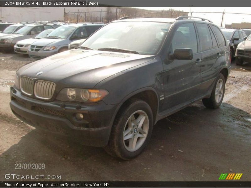Black Sapphire Metallic / Beige 2004 BMW X5 4.4i