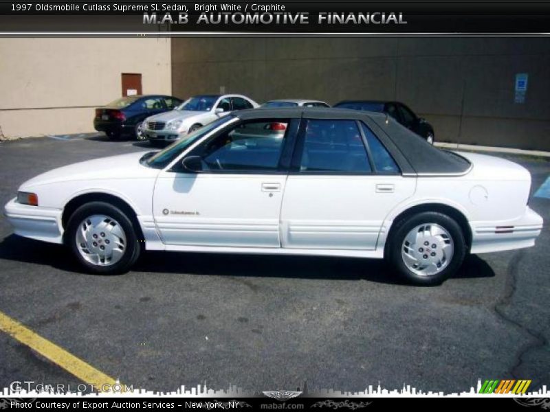 Bright White / Graphite 1997 Oldsmobile Cutlass Supreme SL Sedan