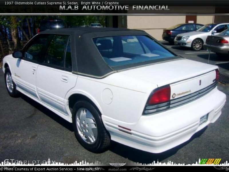 Bright White / Graphite 1997 Oldsmobile Cutlass Supreme SL Sedan