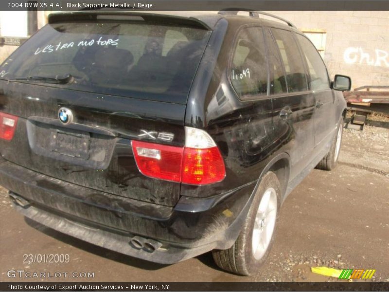Black Sapphire Metallic / Beige 2004 BMW X5 4.4i