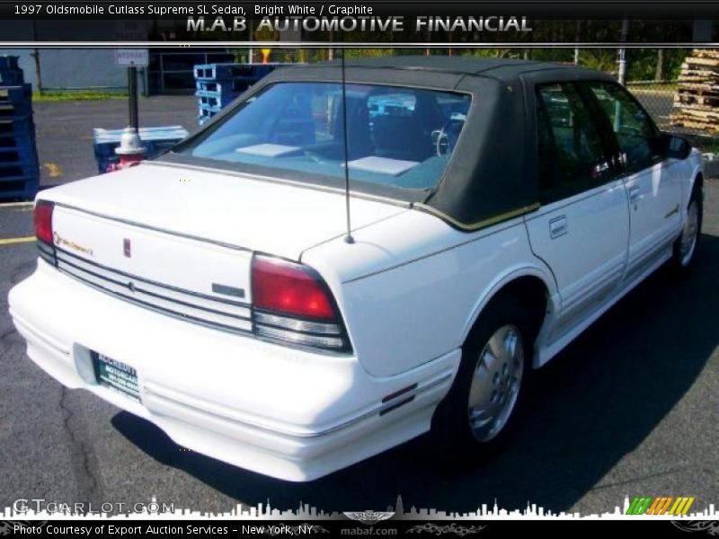 Bright White / Graphite 1997 Oldsmobile Cutlass Supreme SL Sedan