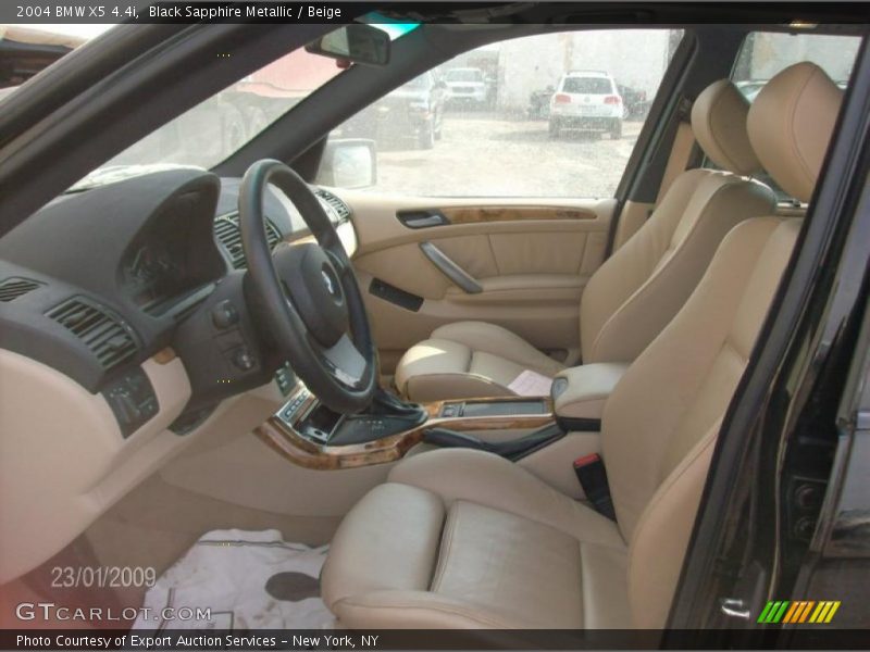 Black Sapphire Metallic / Beige 2004 BMW X5 4.4i