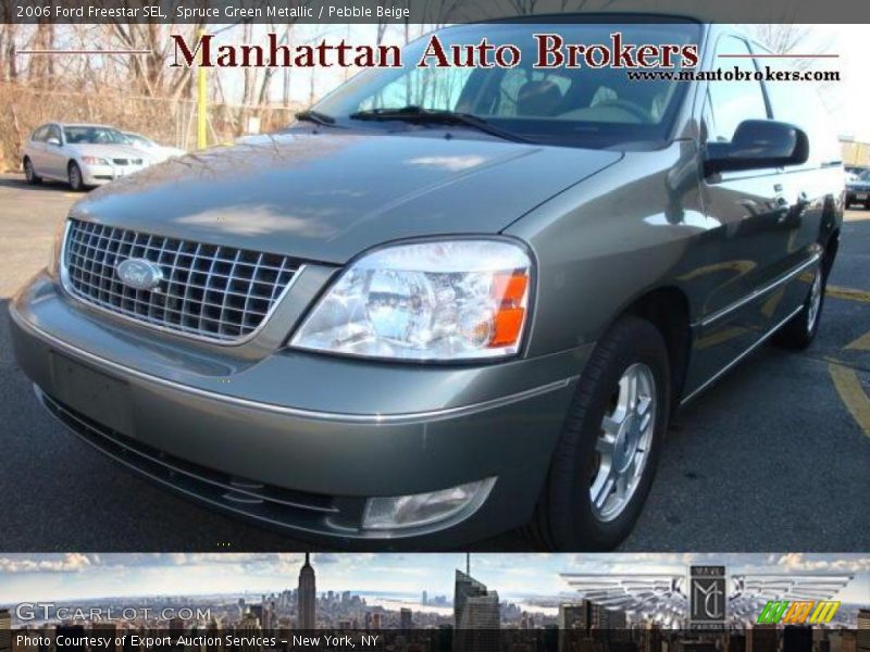Spruce Green Metallic / Pebble Beige 2006 Ford Freestar SEL