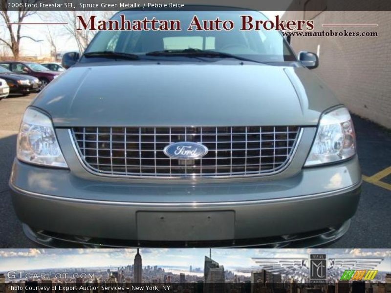 Spruce Green Metallic / Pebble Beige 2006 Ford Freestar SEL
